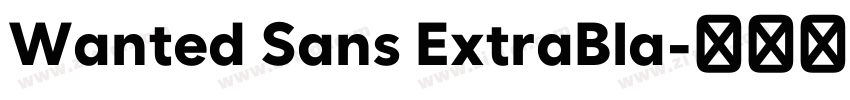 Wanted Sans ExtraBla字体转换